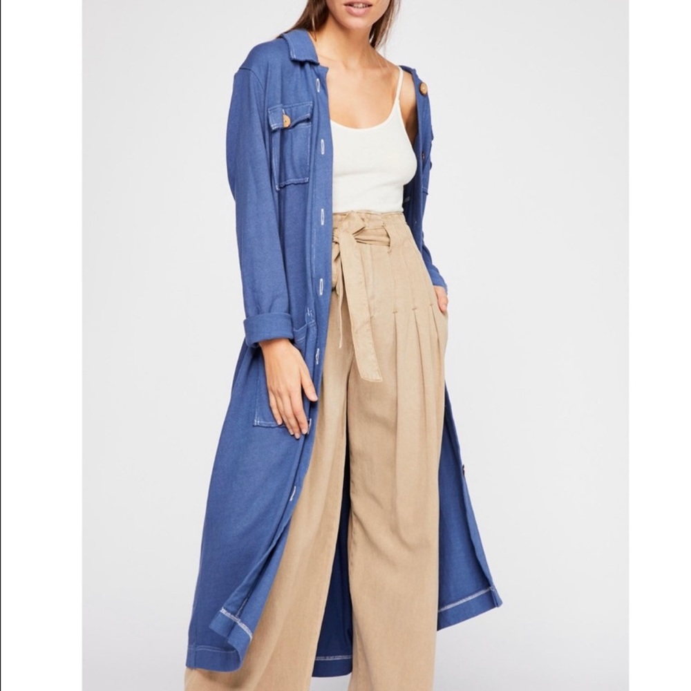 FREE PEOPLE BEACH “CARDIGAN” duster. SzL